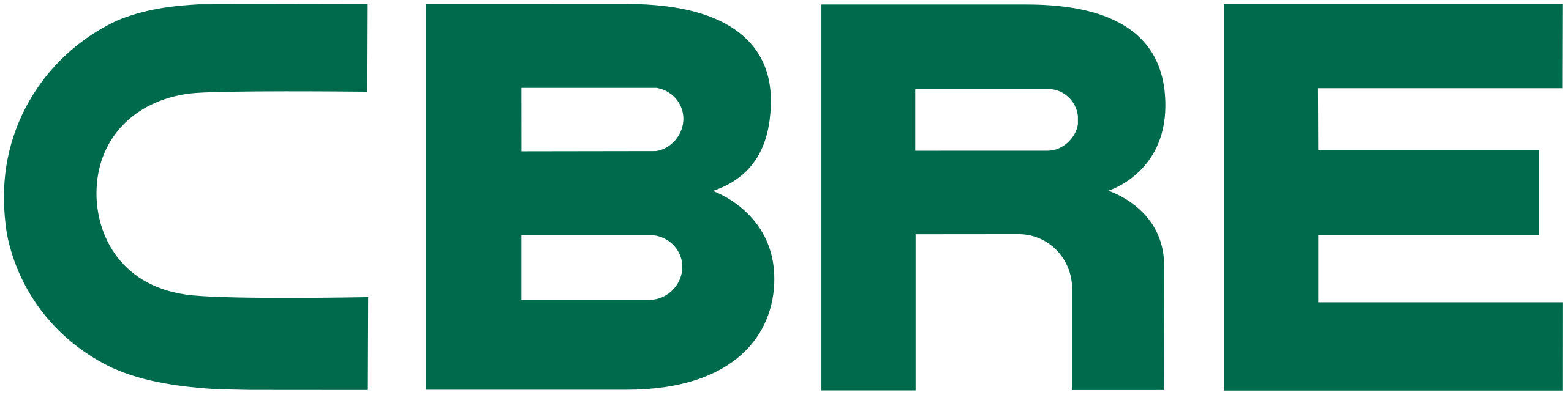 CBRE Group Logo grüne Schrift